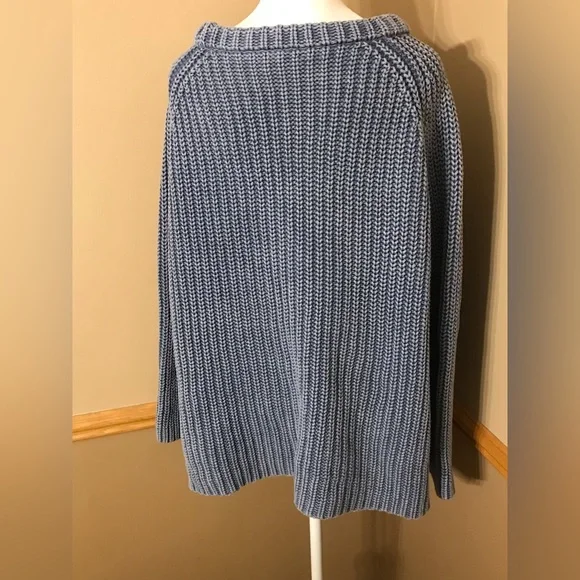 Women’s Demylee Blue Knit Sweater Cotton Size Small - Picture 5 of 7